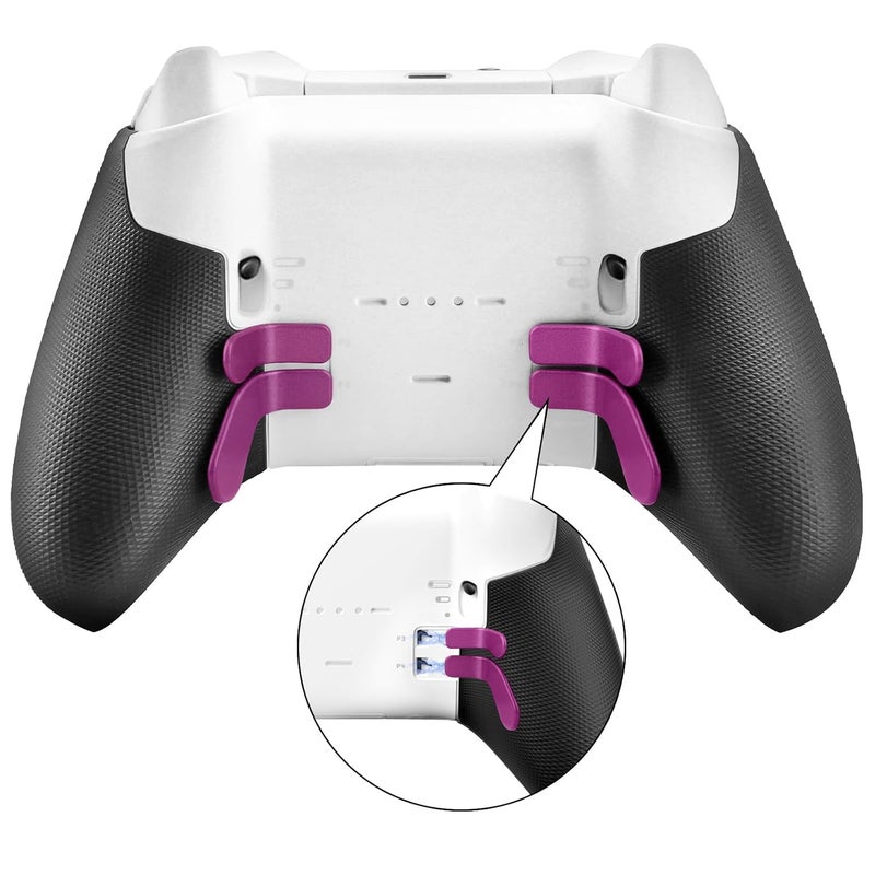 VANPARK Accessories for Xbox One Elite Series 2 Controller(Model 1797), Metal Thumbsticks Paddles Joysticks Replacement Parts Kits Compatible with Xbox Elite Wireless Controller Series 2 Core(Magenta) - Image 3